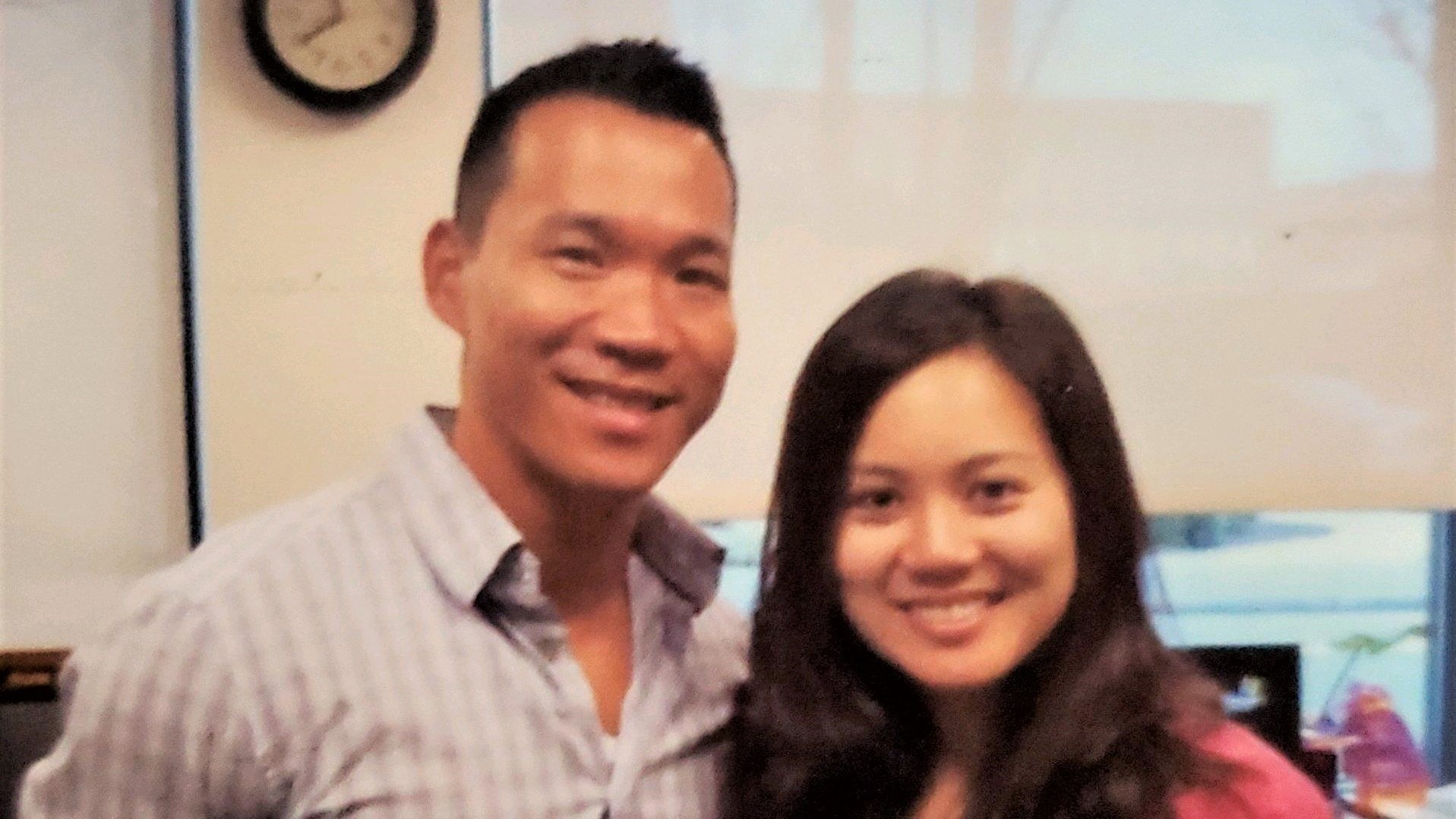 Dr. Erin Marshall as a 4th year dental student with mentor, Dr. Charles Lee